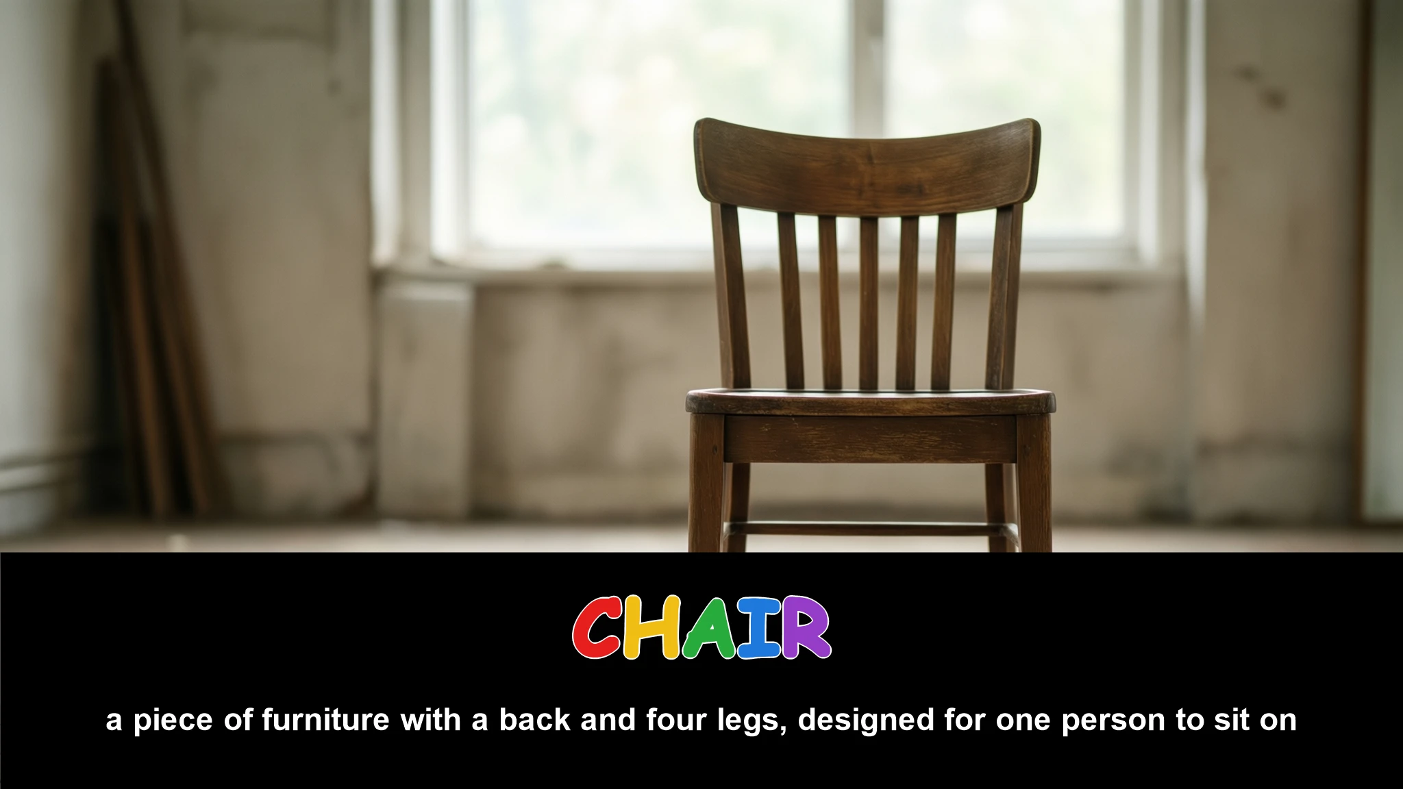English Illustration for chair